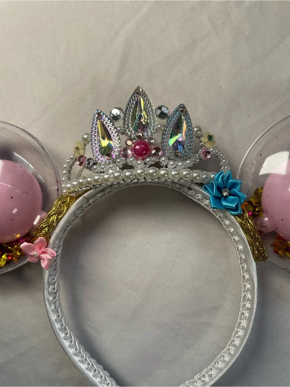 Light Up Disney Rapunzel Minnie Mouse Ears Headband And Free Gift New (Other)